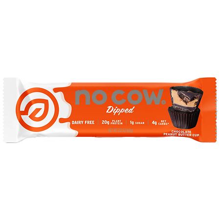 No Cow Dipped Protein Bar Chocolate Peanut Butter Cup