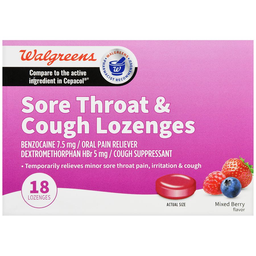 WalgreensSore Throat & Cough Lozenges Mixed Berry | Research.engr.tu.ac.th