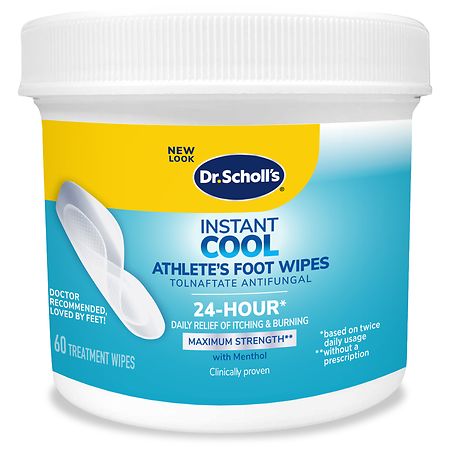 Dr. Scholl's Instant Cool Athlete's Foot Treatment Wipes
