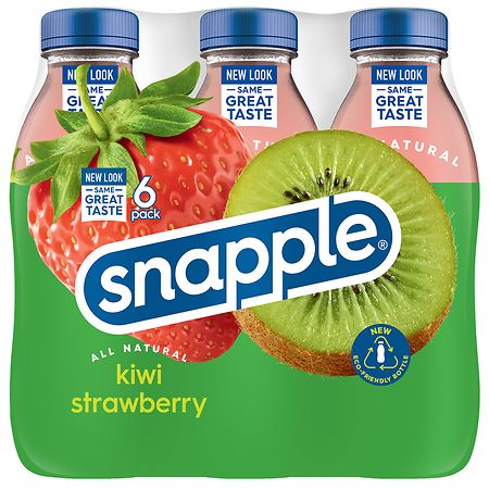 Snapple Kiwi Strawberry, 16 Fl Oz Glass Bottle