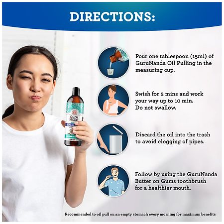 GuruNanda Oil Pulling Oral Rinse Coconut + Mint | Walgreens