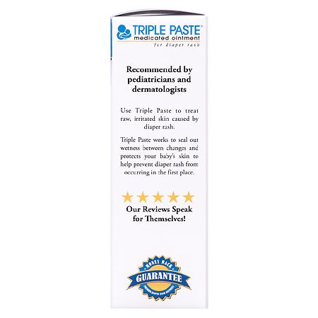 Triple Paste Medicated Ointment for Diaper Rash - 16 oz, Pack of 4