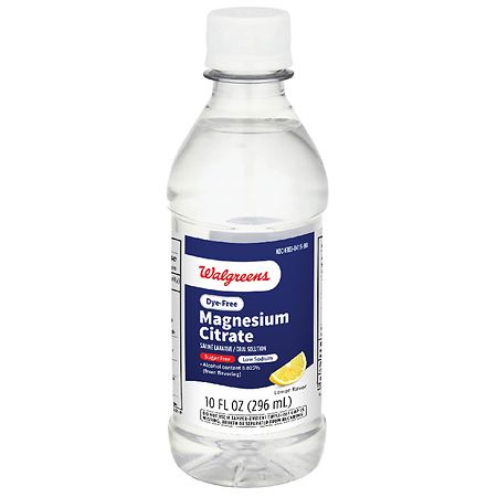 Walgreens Magnesium Citrate Saline Laxative/ Oral Solution Lemon