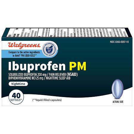 Walgreens Ibuprofen PM Softgels