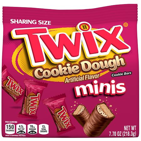 Twix Minis Milk Chocolate Bars Sharing Size Cookie Dough