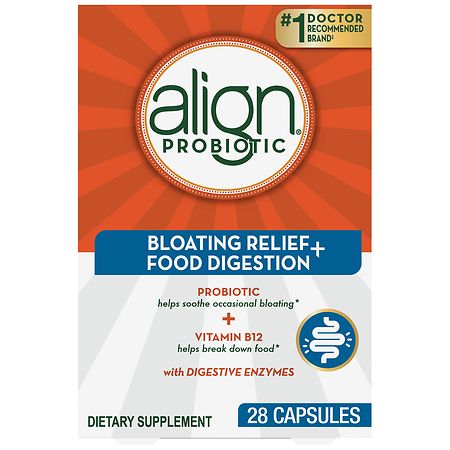 Align Probiotic Bloating Relief + Food Digestion, for Women and