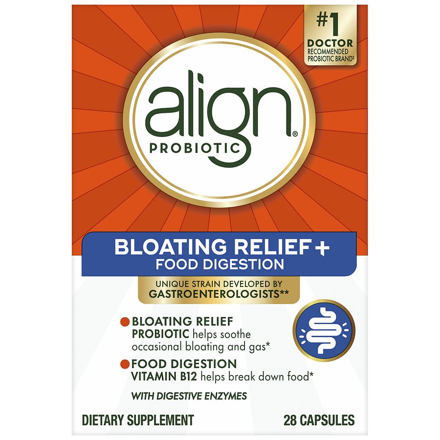 Align Probiotic Bloating Relief + Food Digestion Walgreens