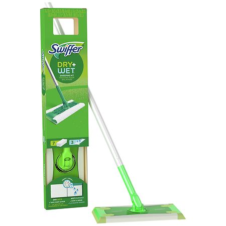 Swiffer Sweeper 2-in-1 Dry + Wet Floor Mopping and Sweeping Kit