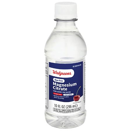 Walgreens Magnesium Citrate Saline Laxative/ Oral Solution Cherry