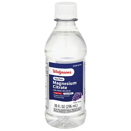 Walgreens Magnesium Citrate Saline Laxative/ Oral Solution Grape