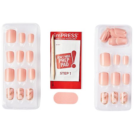 Kiss imPRESS Press-On Manicure Fake Nails, Kingdom