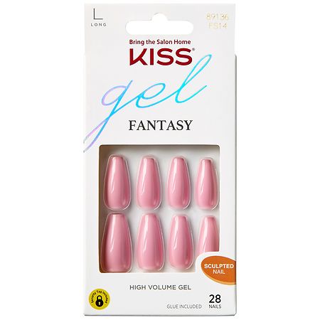 Kiss Gel Fantasy Ready-To-Wear Sculpted Fake Nails, Countless Times |  Walgreens