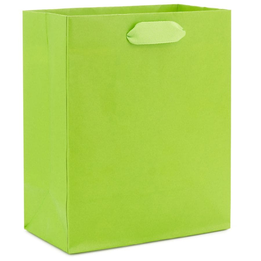 Hallmark Gift Bag for Birthdays, Graduations, Baby Showers Lime Green