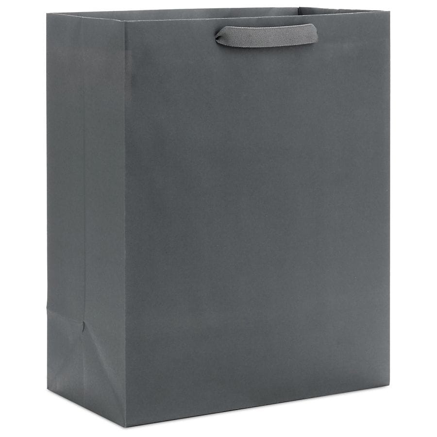 Hallmark Gift Bag for Birthdays, Weddings, Graduations Gray