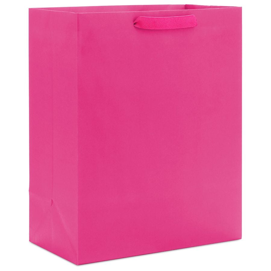 Hallmark Gift Bag for Birthdays, Bridal Showers, Baby Showers Hot Pink