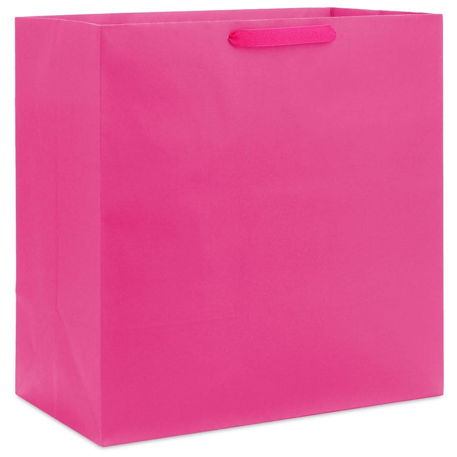 Hallmark Gift Bag for Birthdays, Bridal Showers, Baby Showers Hot Pink ...