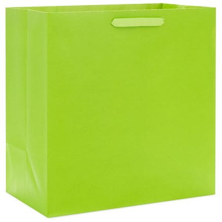 Hallmark Gift Bag for Birthdays, Graduations, Baby Showers Lime Green