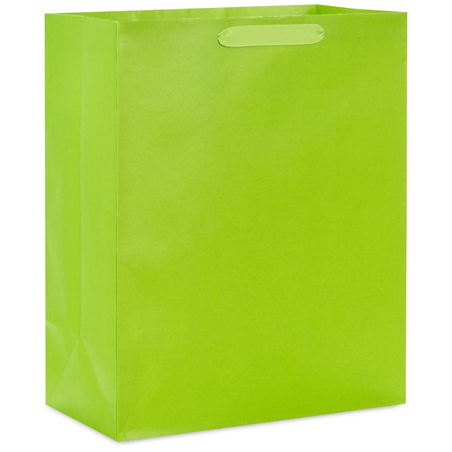 Hallmark Gift Bag for Birthdays, Graduations, Baby Showers Lime Green
