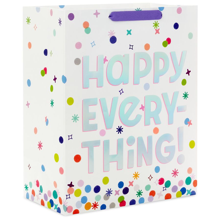 Hallmark Gift Bag (Happy Everything) for Birthdays, Weddings