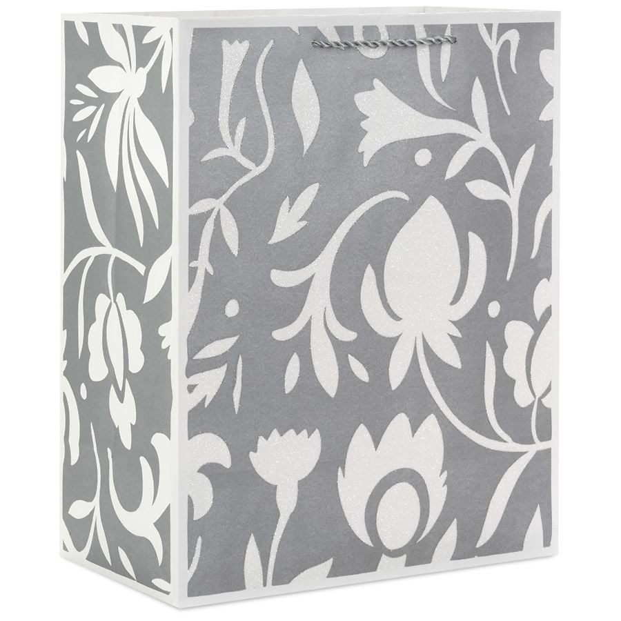 Hallmark Gift Bag (Pearl Floral) for Weddings, Bridal Showers
