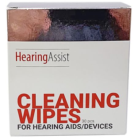 Hearing Assist Hearing Aid Cleaning Wipes 30 count