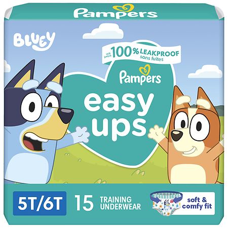 Pampers Easy Ups Training Underwear Size 5T - 6T (41+ lbs), 15 count -  Kroger