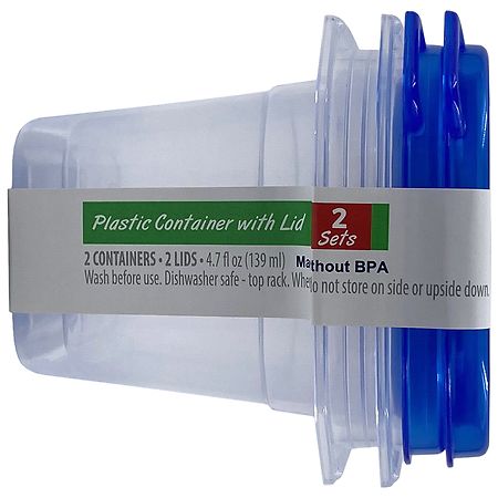 Walgreens Plastic Storage Bin with Lid 6 Quart