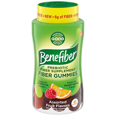 Benefiber Prebiotic Fiber Gummies Assorted Fruit
