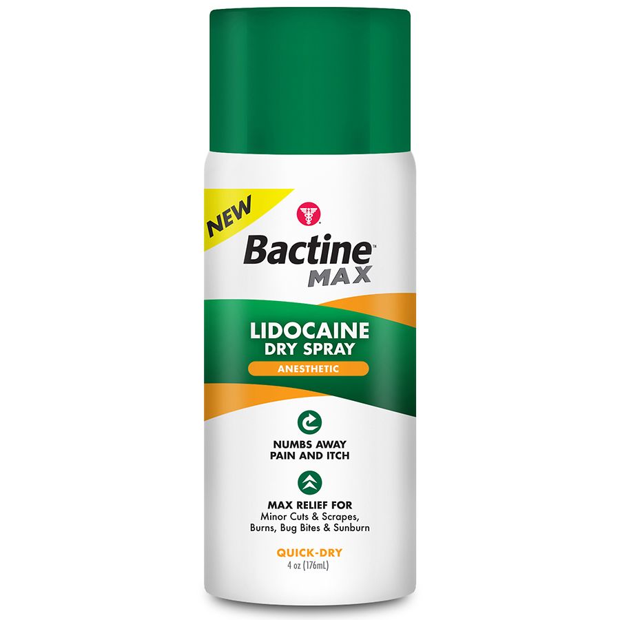 Bactine Max Lidocaine Dry Spray