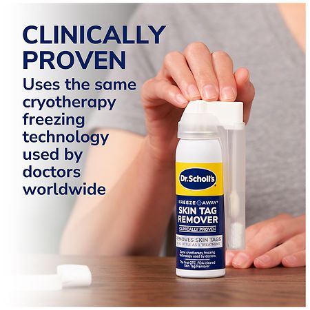 Dr. Scholl's Freeze Away Skin Tag Remover, 8 Ct - Removes Skin Tags in as  Little as 1 Treatment, Clinically Proven, 8 Treatments 