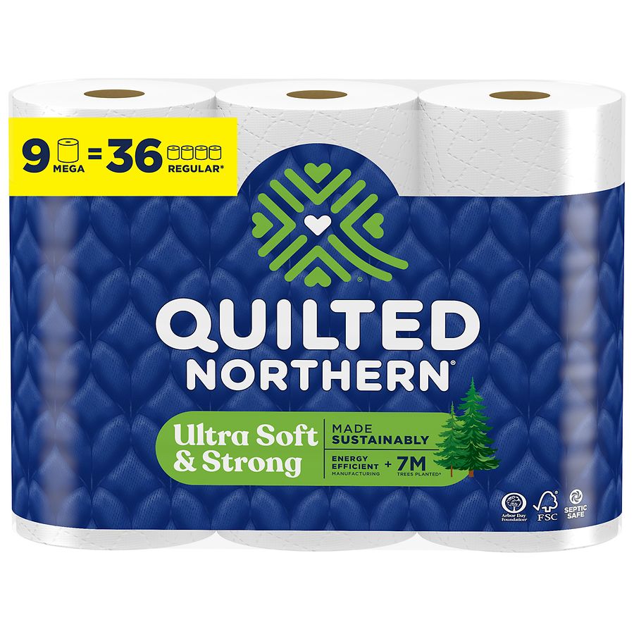 Quilted Northern Ultra Soft & Strong Toilet Paper Mega Roll 12 Rolls