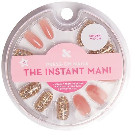 Olive & June The Instant Mani Press-On Nails Oval Medium Glitter Party