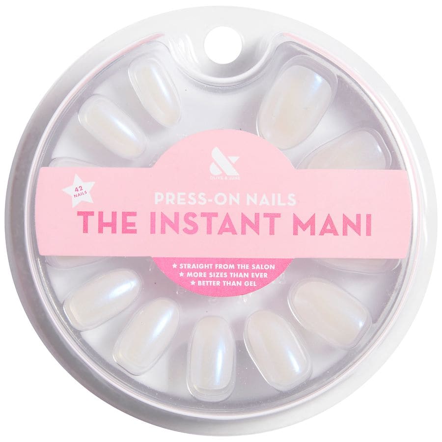 Olive & June The Instant Mani Press-On Nails Oval Medium, Pink Goldfish