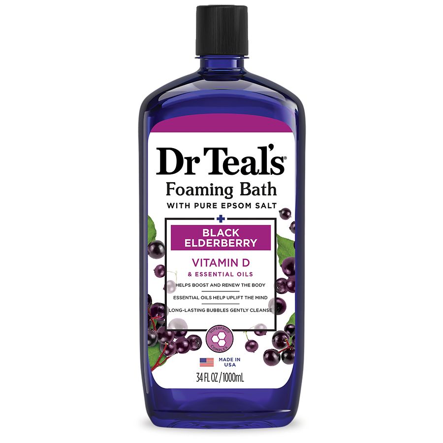 Dr. Teal's Foaming Bath Black Elderberry Walgreens