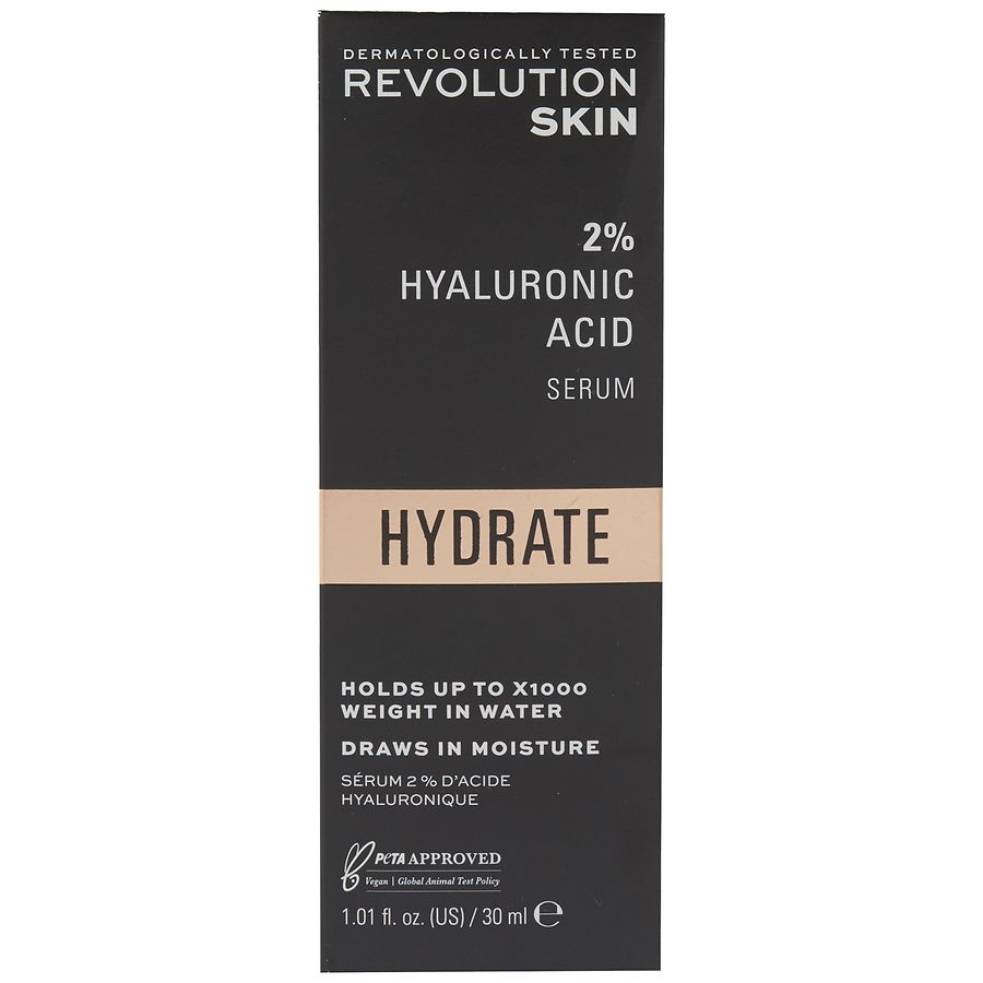 revolution skincare 2 hyaluronic acid plumping & hydrating solution serum