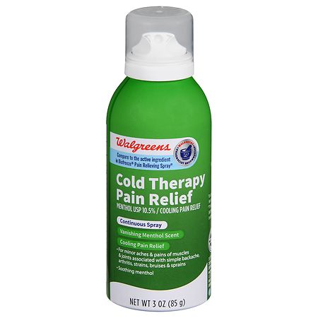 Walgreens Cold Therapy Pain Relief Continuous Spray Menthol