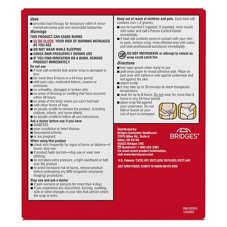 ThermaCare Menstrual Pain Relief Heatwrap