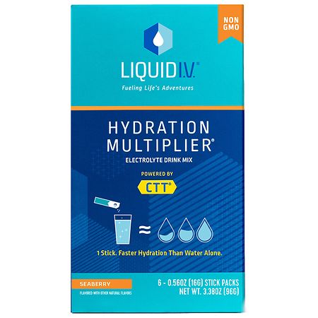 Liquid I.V. Hydration Multiplier Electrolyte Drink Mix Seaberry