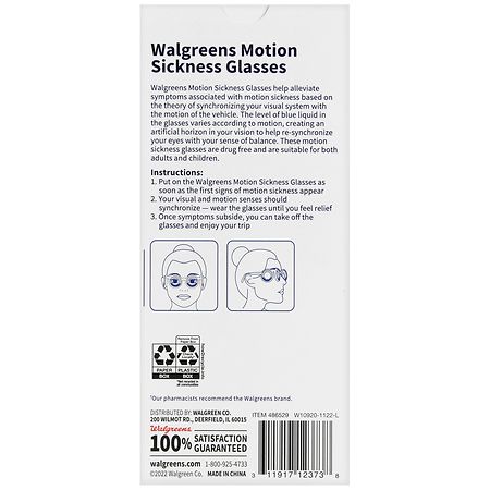 Walgreens Motion Sickness Glasses
