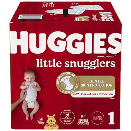 Huggies Little Snugglers Baby Diapers, Size 6, 96 ct