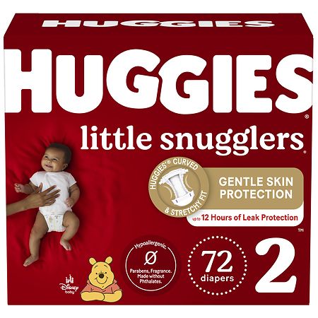 Huggies Little Snugglers Baby Diapers, Size 2, 72 Ct (Select for More  Options)