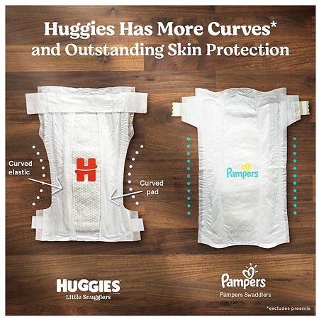 Huggies Couches pour bébés Little Snugglers, taille 4, 120 unités - 120 ea