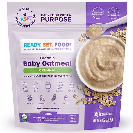 Ready, Set, Food! Organic Baby Oatmeal, Original
