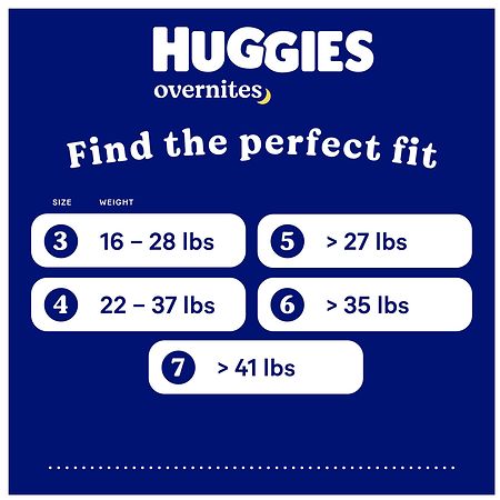 Huggies OverNites Nighttime Baby Diapers Size 7 (13 ct)