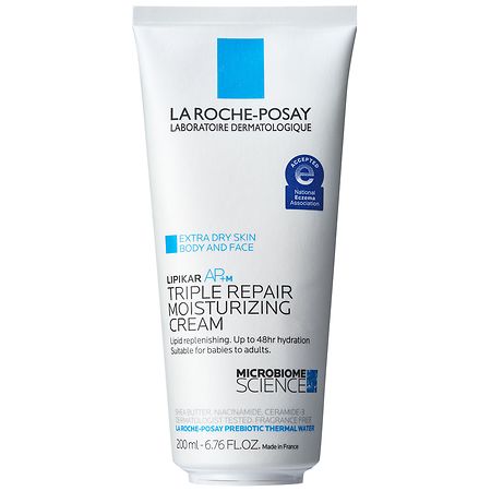 La Roche-Posay Lipikar Triple Repair Moisturizing Body & Face Moisturizer for Dry Skin