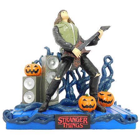 Stranger Things Eddie Playing Guitar NETFLIX Diaroma Halloween Theme 8”  Rare NEW