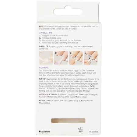 Kiss Gel Fantasy Fake Toenails, This is Classic