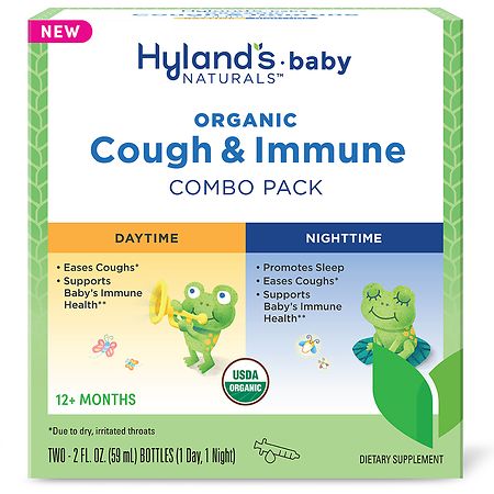 Hyland's Naturals Baby Organic Cough & Immune Syrup Combo Pack