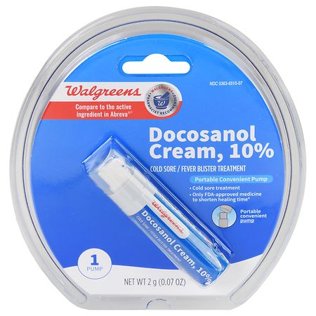 Abreva Docosanol 10% Cream Pump, FDA Approved Treatment for Cold