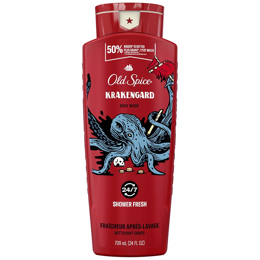 Old Spice Cleansing Body Wash for Men, 24/7 Shower Clean with Lasting Scent Krakengard